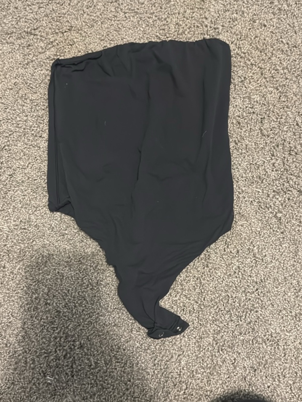 SKIMS Black Strapless Bodysuit